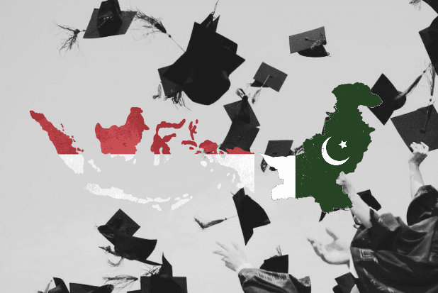 Ilustrasi tentang para mahasiswa Indonesia yang sedang berkumpul karena berhasil meraih program beasiswa ke Pakistan