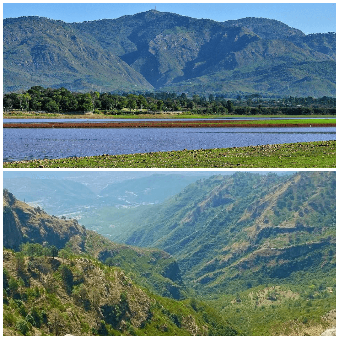 Keindahan alam Rawal Lake, dan Margalla Hills di Islamabad