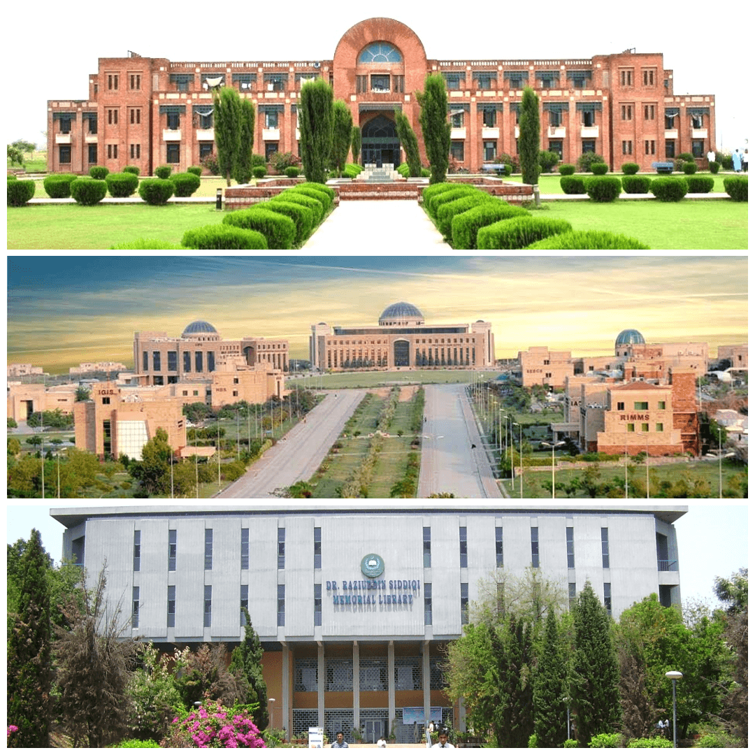 Universitas terkemuka di Islamabad Pakistan seperti Quaid-i-Azam University dan NUST