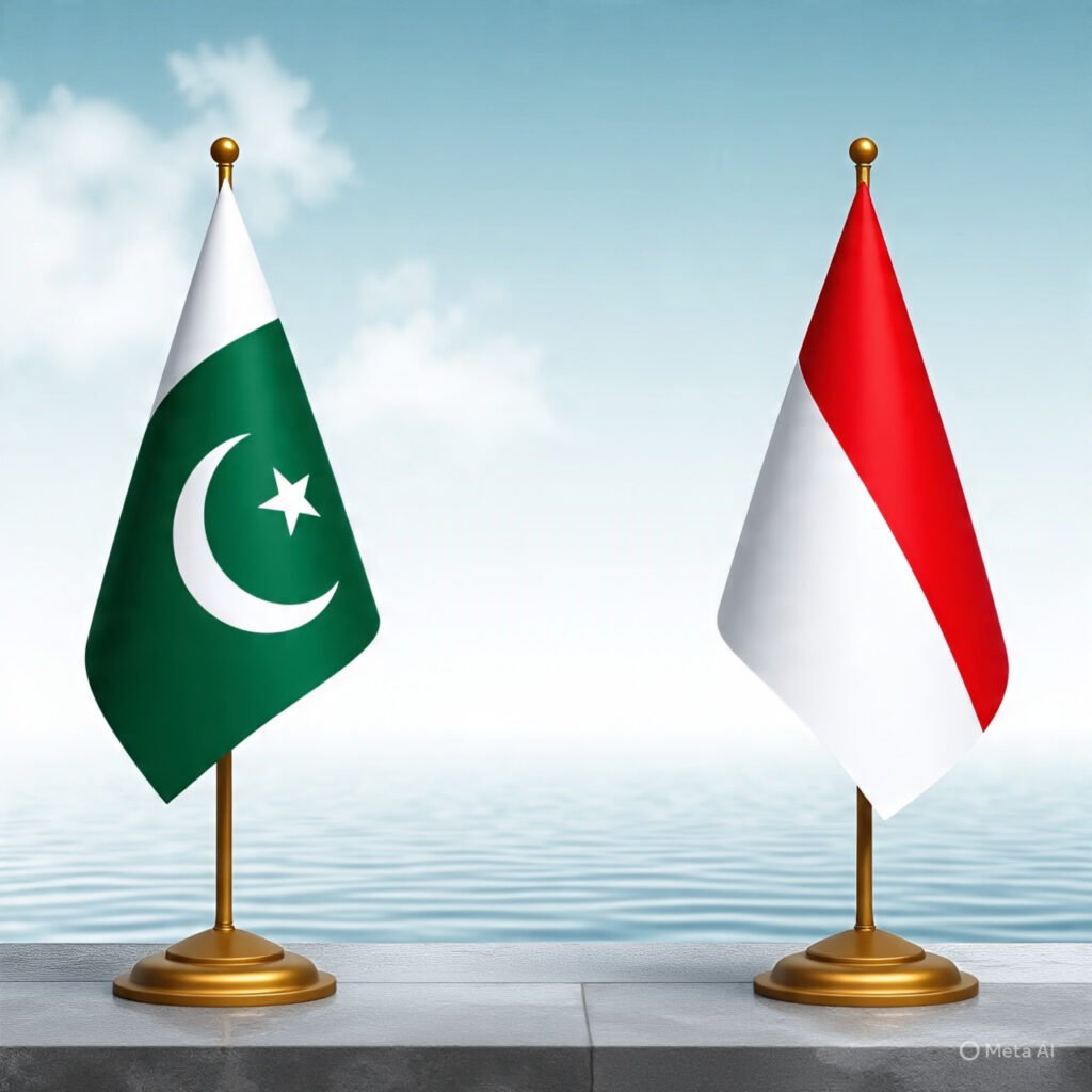 Ilustrasi kolaborasi kemanusiaan antara Palang Merah Indonesia (PMI) dan Edhi Foundation Pakistan