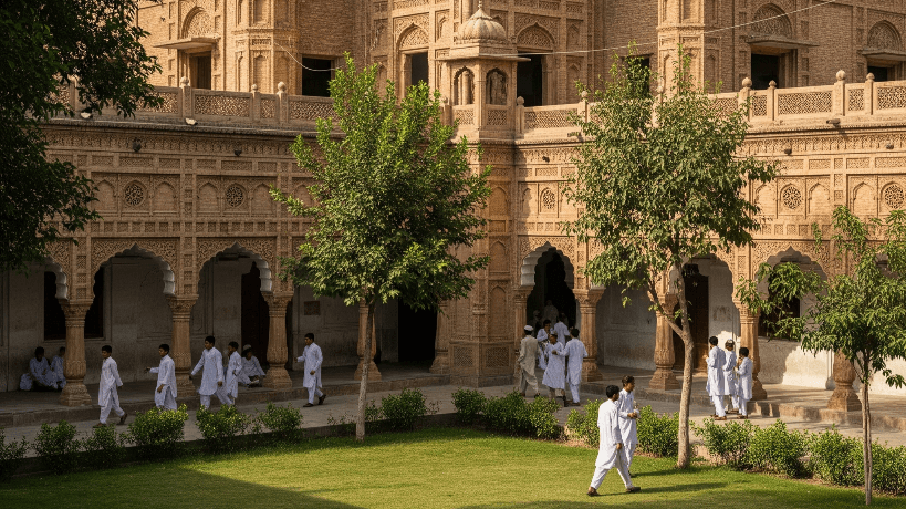 Gedung madrasah modern di Pakistan, representasi reformasi pendidikan Islam