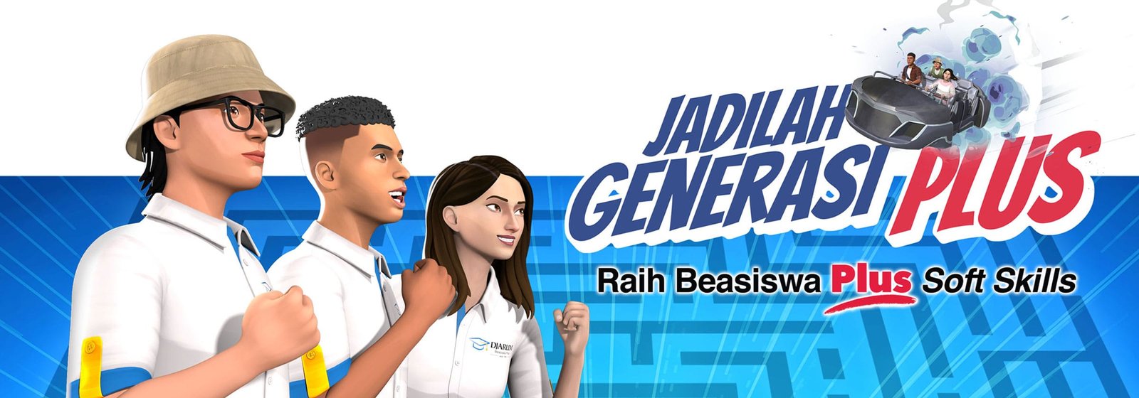 Mahasiswi tersenyum bahagia sambil membaca buku di perpustakaan, ilustrasi penerima beasiswa yang sukses