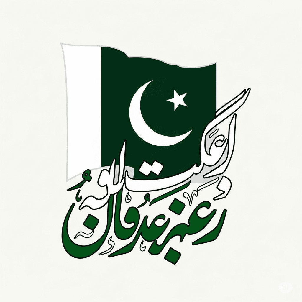 Contoh aplikasi seni kaligrafi modern dalam desain interior di Pakistan, memadukan tradisi dan inovasi