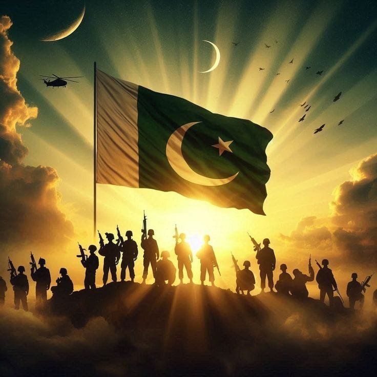 Sekelompok pemuda Pakistan yang berdiskusi atau belajar, melambangkan generasi penerus yang terinspirasi oleh sejarah kemerdekaan