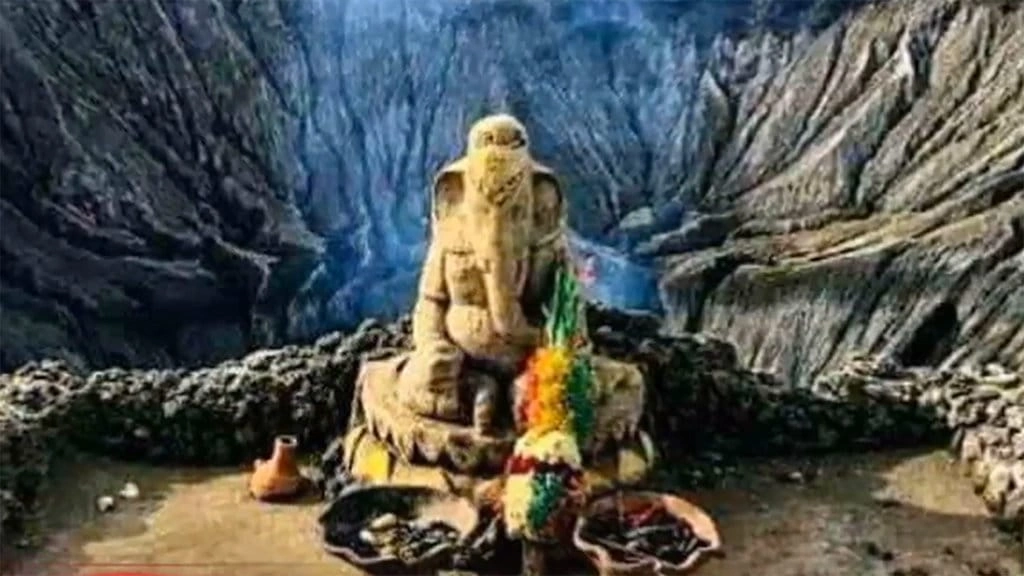 Patung Ganesh Gunung Bromo Viral, Diyakini Punya Kekuatan Mistis