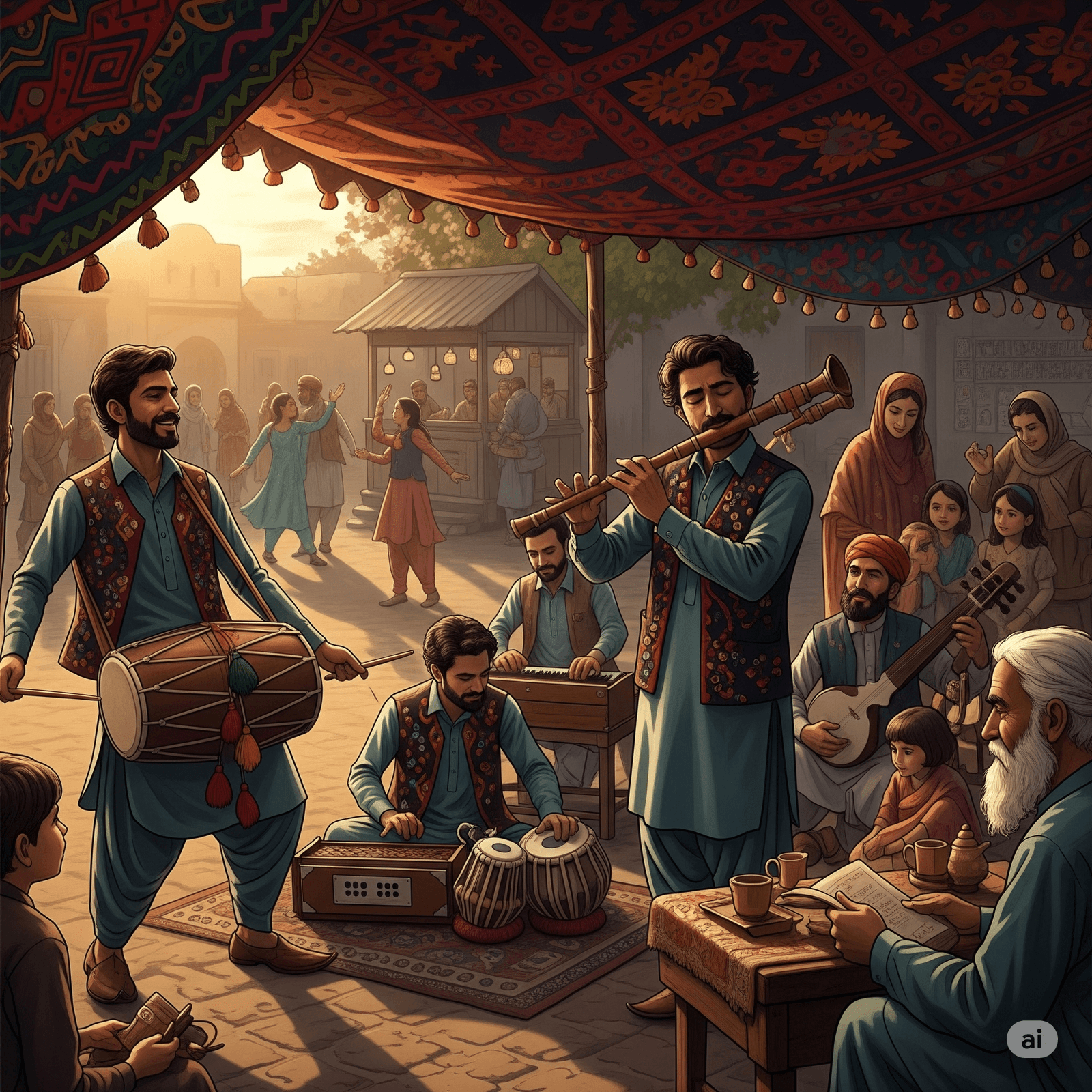 Perbandingan dua budaya musik: Qawwali dari Pakistan yang mewakili ekspresi spiritual Sufi