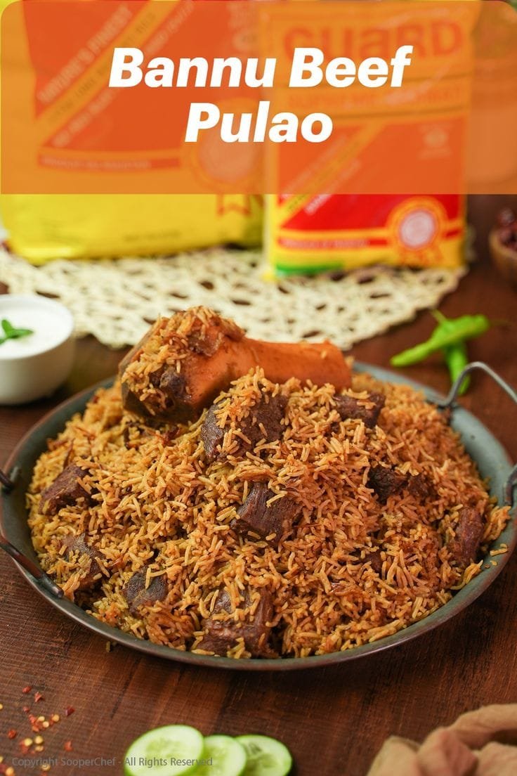 Nasi dari daerah Khyber Pakhtunkhwa yang dimasak bersama daging sapi utuh dengan tulang dan sumsum