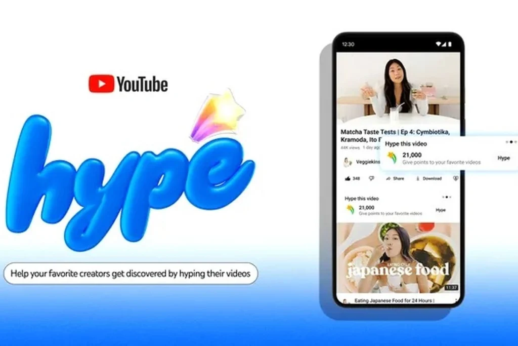 YouTube Rilis Fitur “Hype” untuk Bantu Kreator Kecil Tembus Sorotan Global