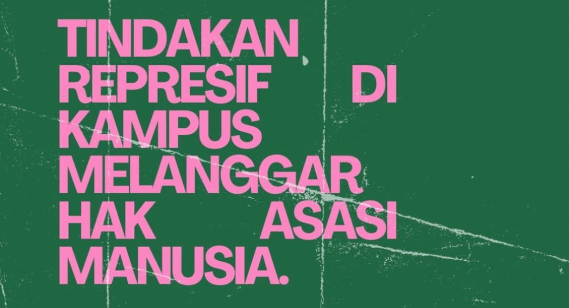 Aksi demonstrasi damai dengan massa mengenakan simbol pink dan hijau di Indonesia