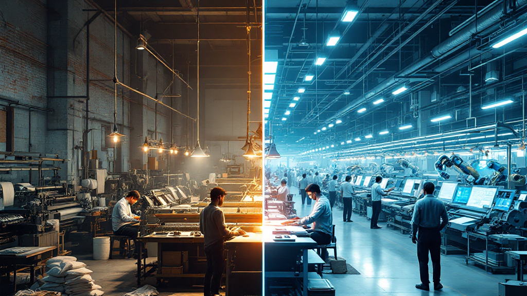 “Smart textile factory Pakistan menggunakan sensor IoT dan data produksi real-time.”